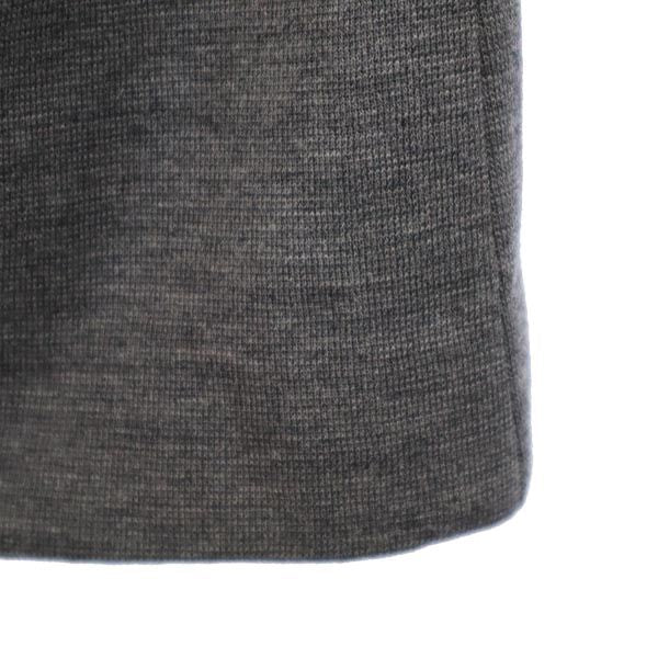 イヴサンローラン 日本製 ウール100％ ミディ丈 スカート 9号 グレー系 YVES SAINT LAURENT レディース