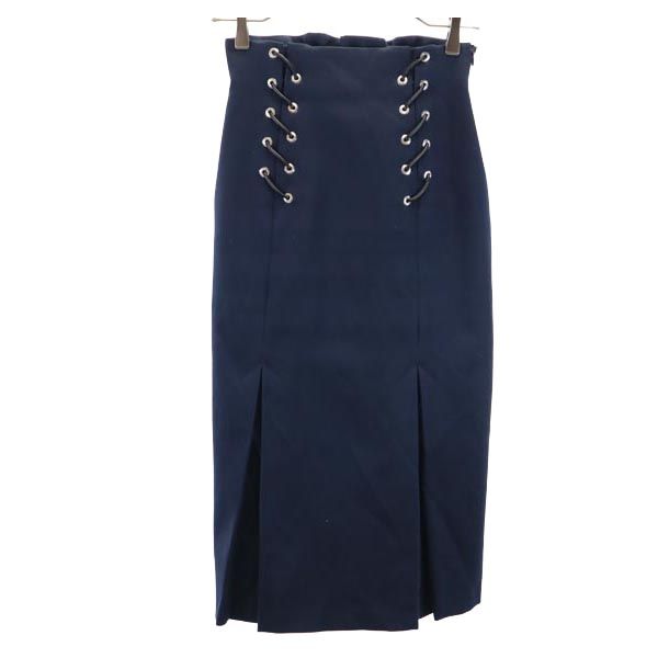 UNITED TOKYO ユナイテッドトウキョウ 日本製 ミモレ丈 スカート 1 ネイビー系 レディース