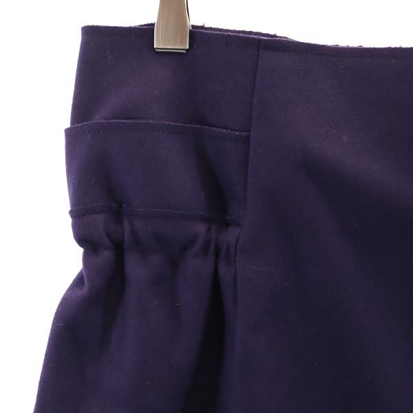 MARNI マルニ イタリア製 ウールブレンド ミニ丈 スカート 42 パープル系 バックジップ レディース