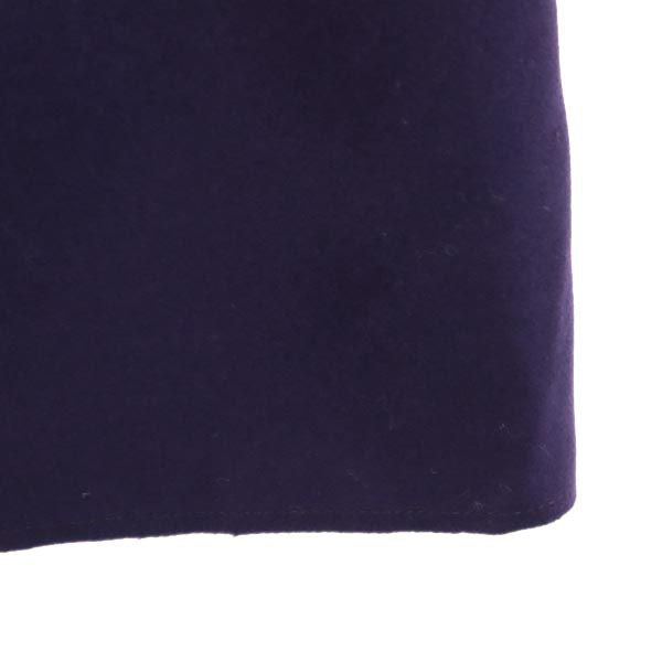 MARNI マルニ イタリア製 ウールブレンド ミニ丈 スカート 42 パープル系 バックジップ レディース