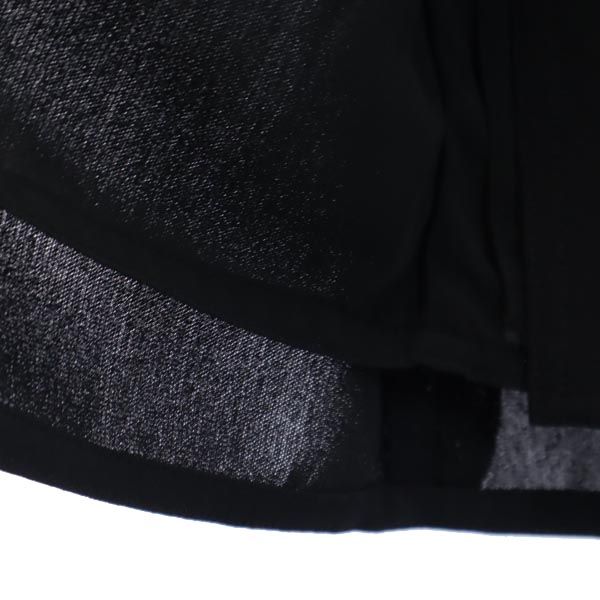 BALENCIAGA バレンシアガ 日本製 ロング丈 ラップスカート 38 ブラック系 ウエストリボン レディース