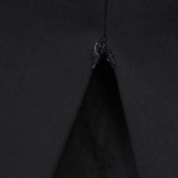 Christian Dior クリスチャンディオール ウールブレンド ミディ丈 スカート L ブラック系 バックジップ レディース