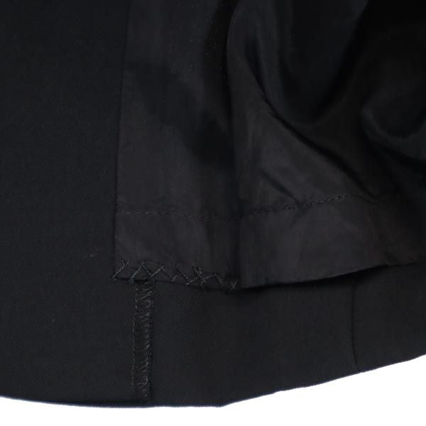 Christian Dior クリスチャンディオール ウールブレンド ミディ丈 スカート L ブラック系 バックジップ レディース