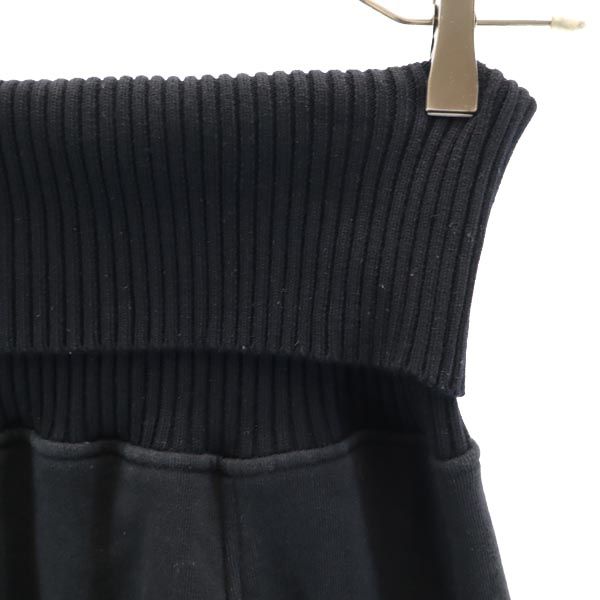 MSGM エムエスジーエム イタリア製 ミニ丈 スウェット スカート S ブラック系 リブニット レディース