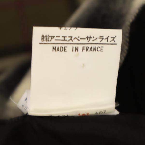 アニエスベー ウール100％ オンブレチェック ミニ丈 スカート 38 ブラック系 agnes b. レディース