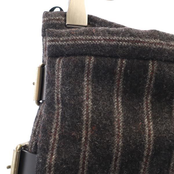 beautiful people ビューティフルピープル ウールブレンド ロング丈 ラップスカート 36 グレー系 バックプリーツ レディース