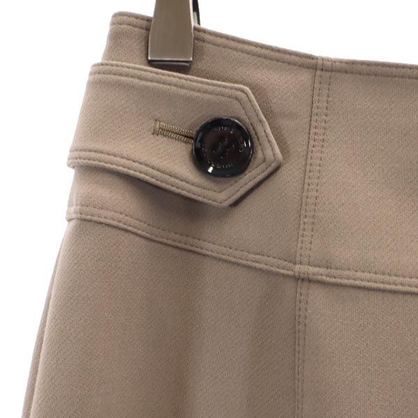 BURBERRY バーバリー 日本製 三陽商会 ミニ丈 タイトスカート 38 モカ バックジップ レディース