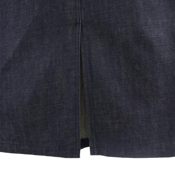 HYKE ハイク ロング丈 タイト デニムスカート 1 ネイビー レディース