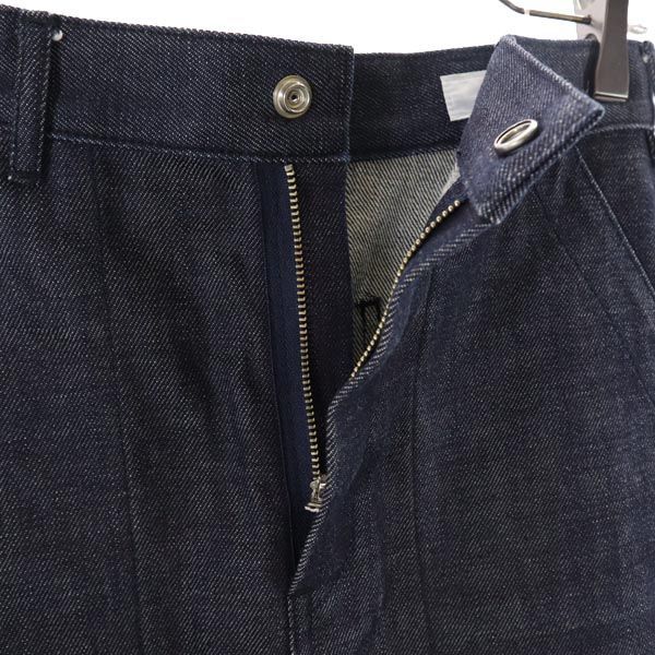 HYKE ハイク ロング丈 タイト デニムスカート 1 ネイビー レディース