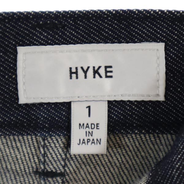 HYKE ハイク ロング丈 タイト デニムスカート 1 ネイビー レディース