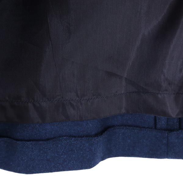Kiton キートン イタリア製 ウールカシミヤ ミディ丈 フレアスカート 38 ブルー系 レディース