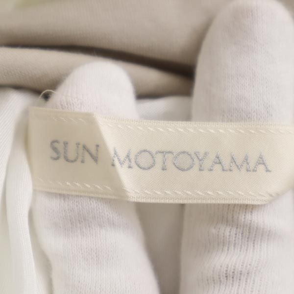 SUN MOTOYAMA サンモトヤマ イタリア製 ミディ丈 ギャザースカート 40 ホワイト系 レディース