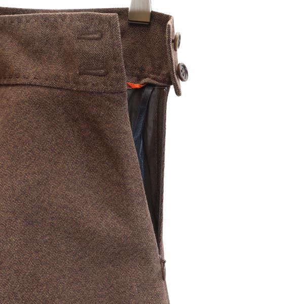 Paul Smith ポールスミス ブラック ウールブレンド ミニ丈 フレアスカート 38 ブラウン系 BLACK レディース