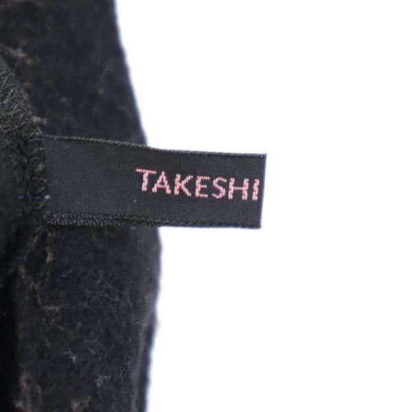 ワイズ タケシコウサカ ロング丈 プリーツ切替 ラップスカート ブラック Y's TAKESHI KOSAKA レディース