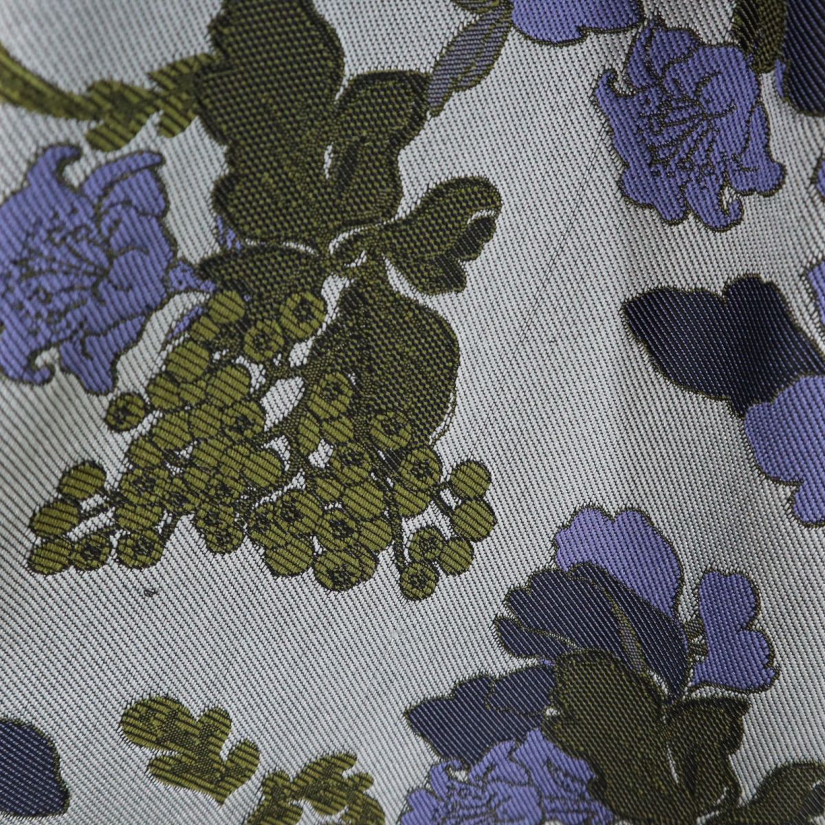 AMERI UNDRESSED アメリ 総柄 ロング丈 フレアスカート S グレー系 サイドジップ レディース