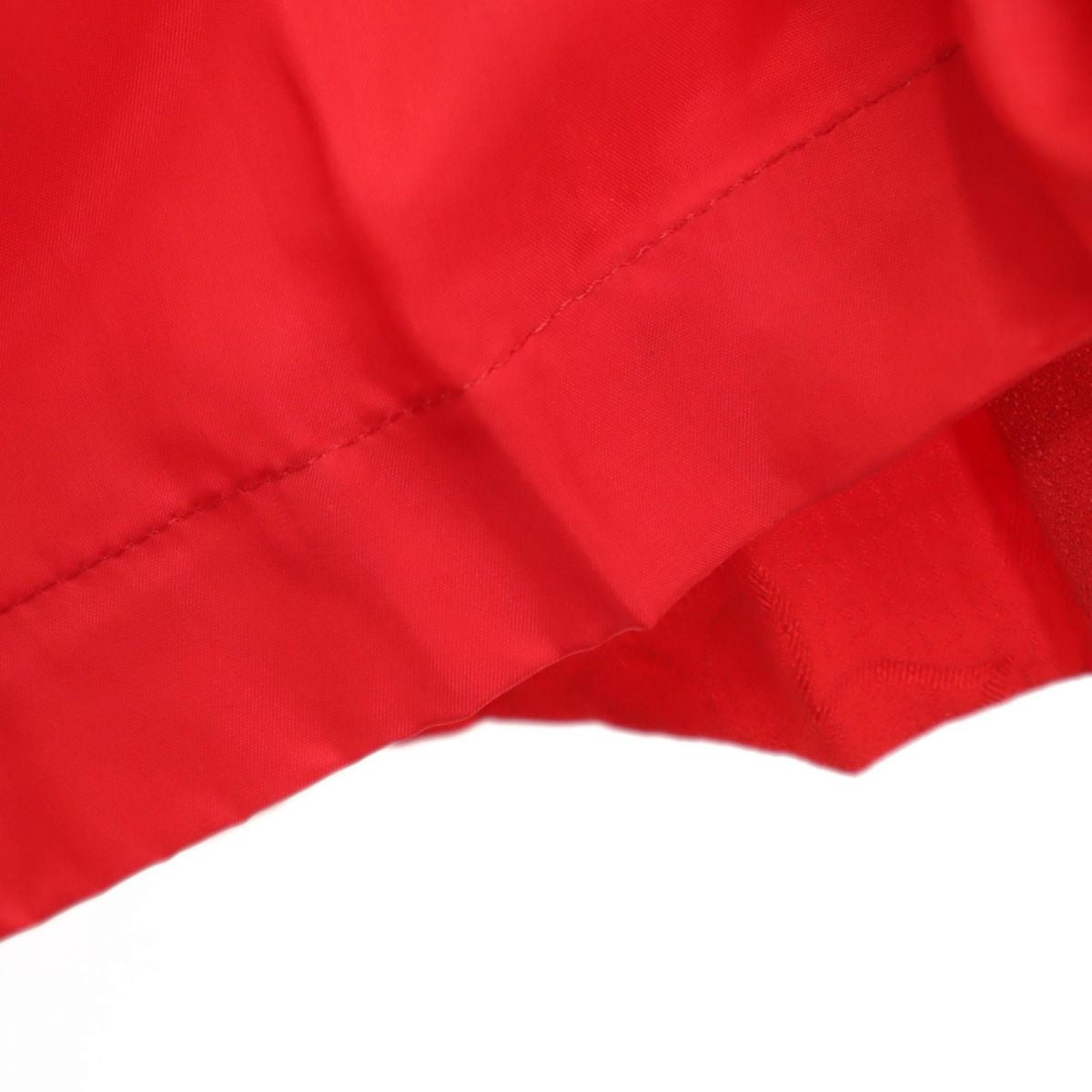 ミディ丈 フレア プリーツスカート 7 赤 レディース