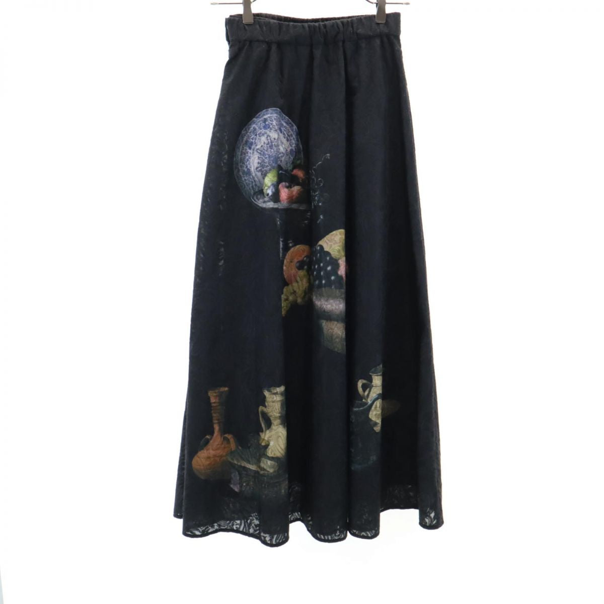 アメリ ロング丈 フレアスカート S 黒系 AMERI UNDRESSED レディース