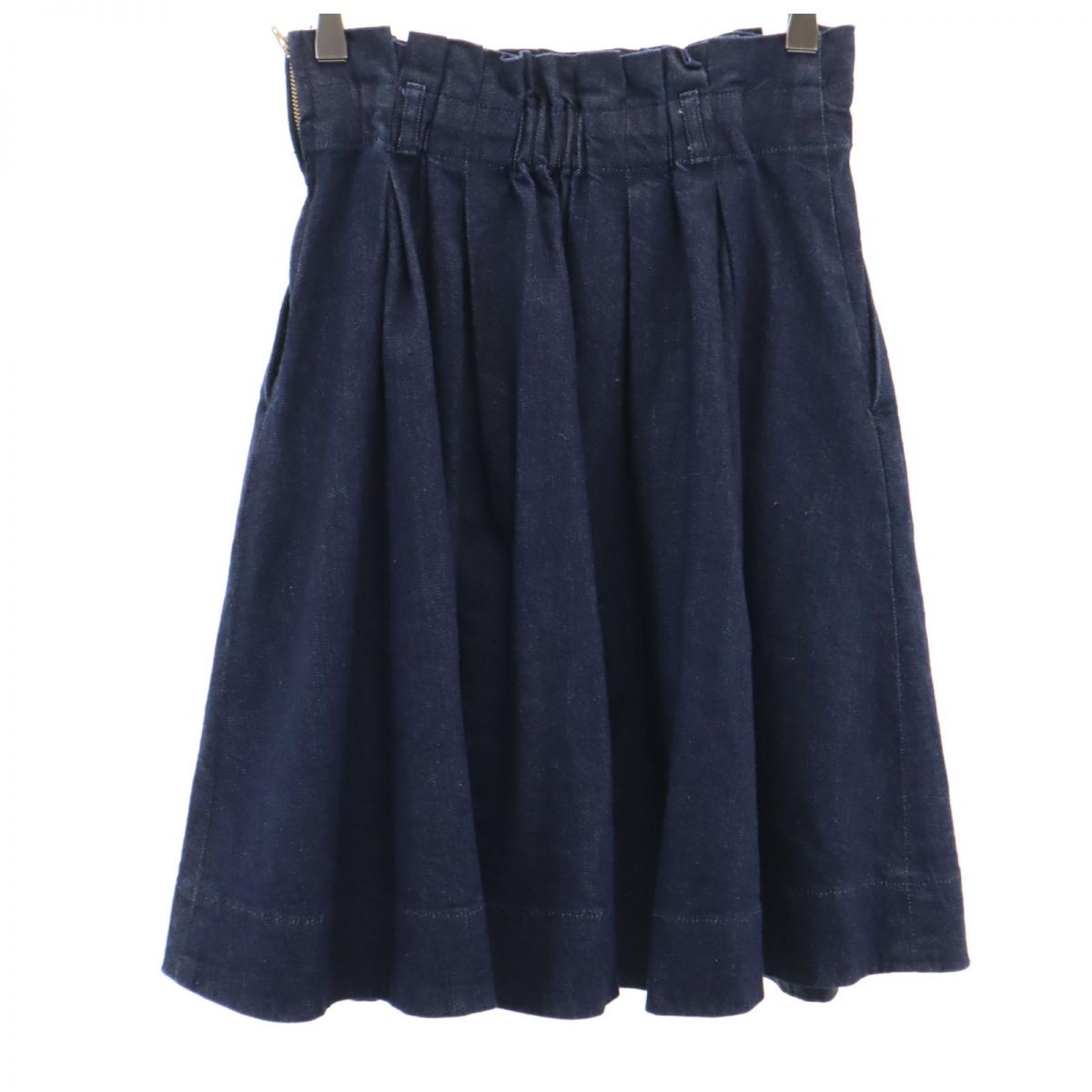 BLUE LABEL CRESTBRIDGE ブルーレーベルクレストブリッジ 三陽商会 ミディ丈 デニムスカート 40 ネイビー レディース