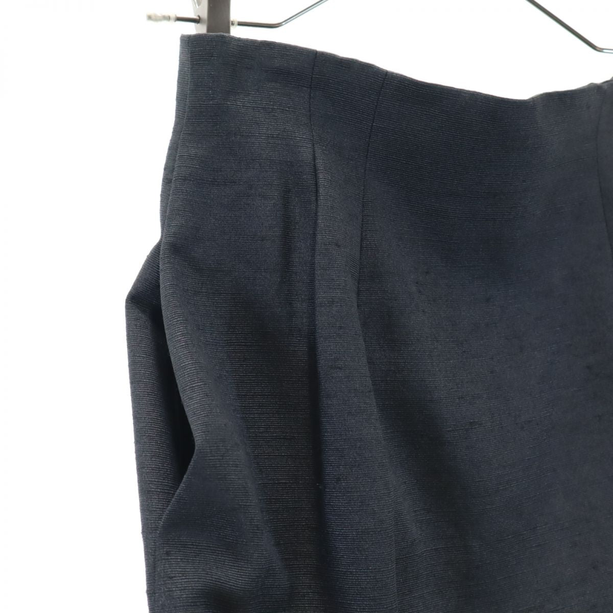 Christian Dior クリスチャンディオール シルク100% ミディ丈 タイトスカート 9 ブラック系 レディース