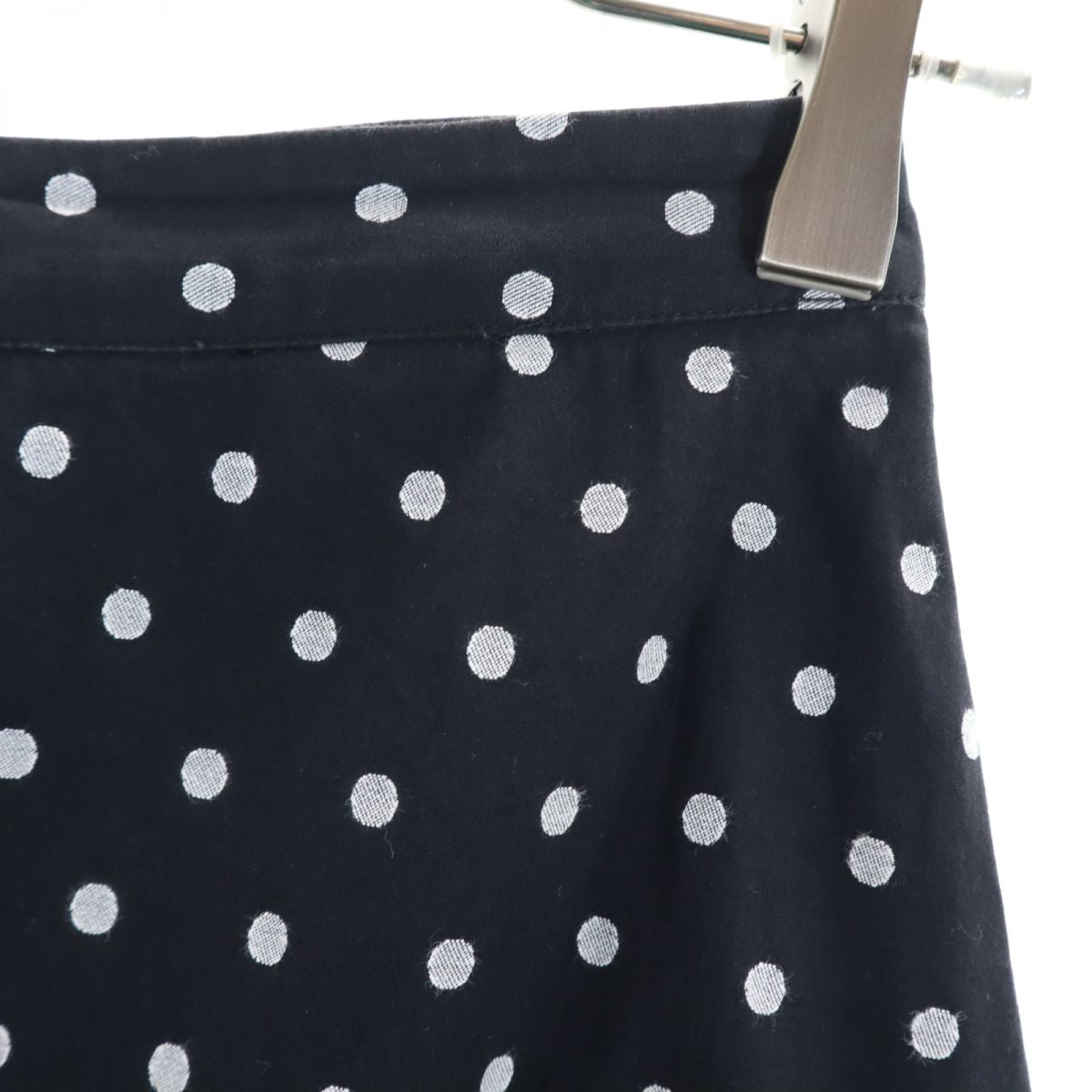 Kate Spade ケイトスペード ドット柄 ロング丈 フレアスカート 0 黒系 レディース