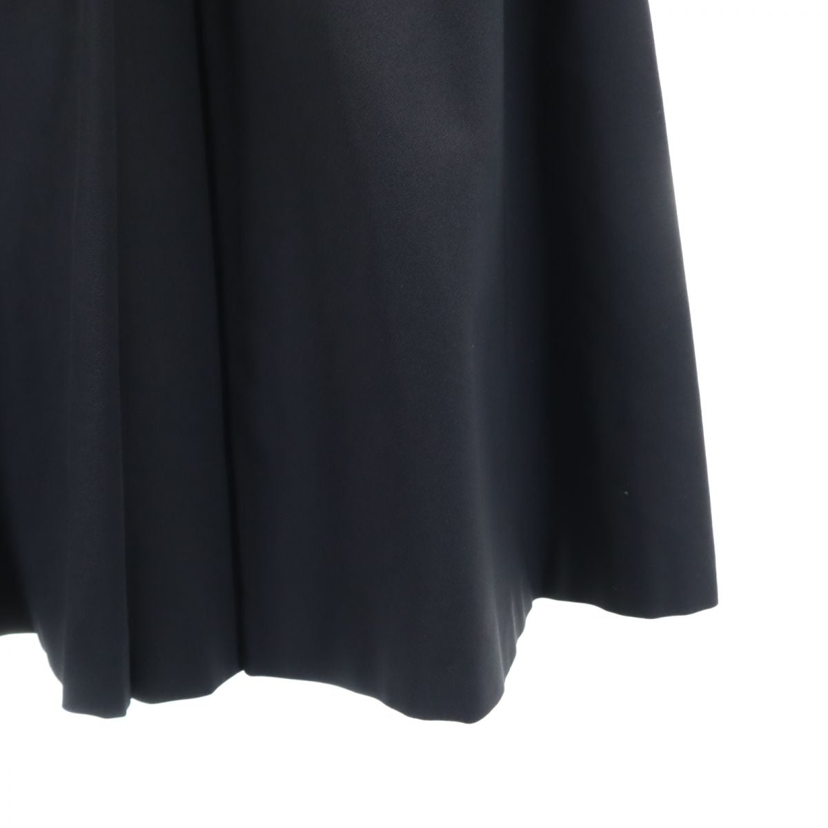 JIL SANDER ジルサンダー イタリア製 ミディ丈 タック スカート 32 黒系 レディース