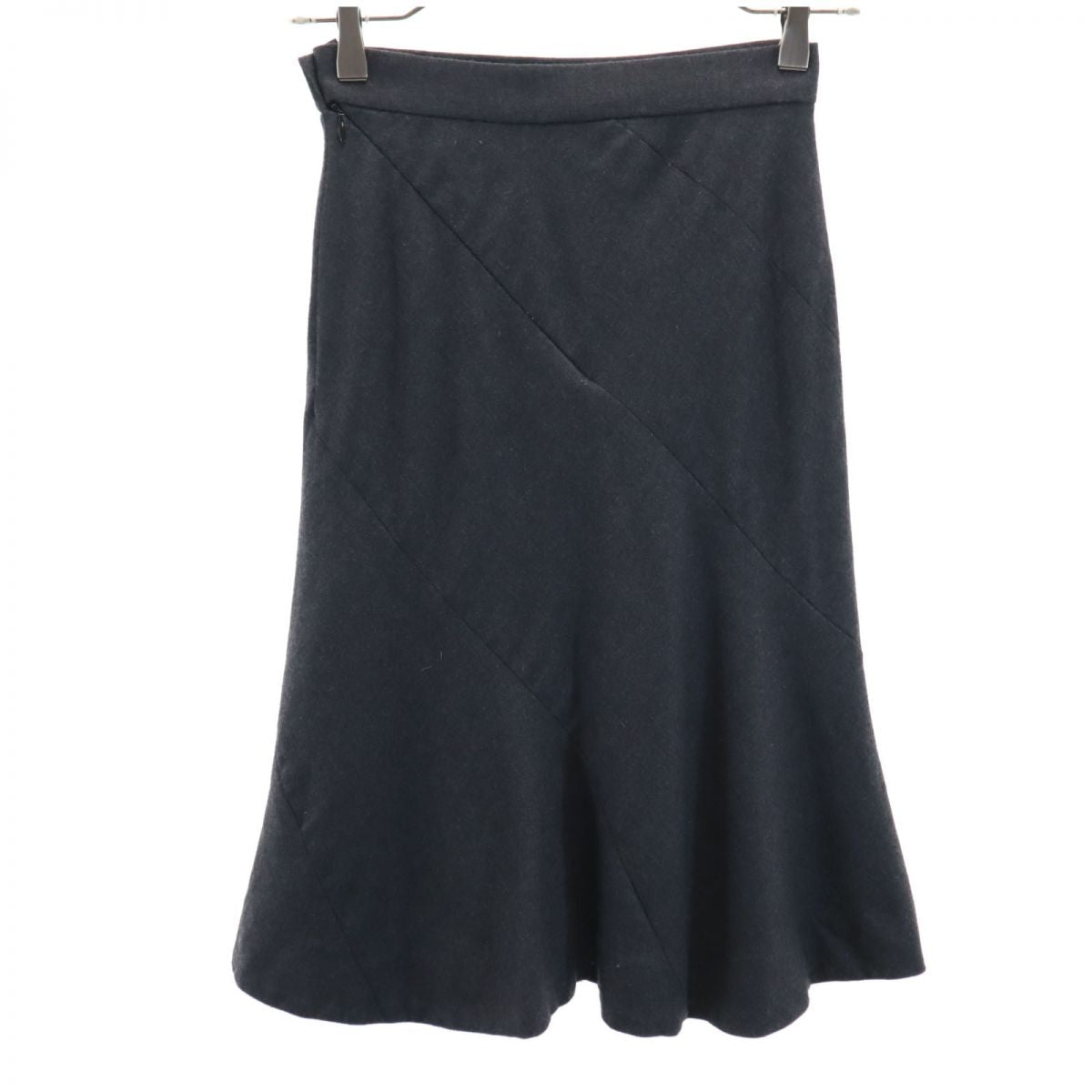 ヴィヴィアンウエストウッド 日本製 ウール ミディ丈 マーメイドスカート 1 ダークグレー Vivienne Westwood RED LABEL 裏地付 レディース