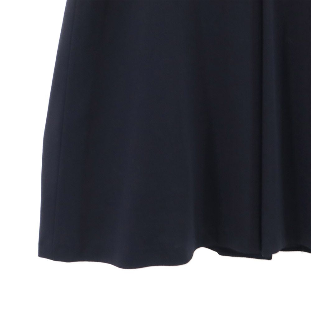 GIORGIO ARMANI ジョルジオアルマーニ 90s イタリア製 ウール オールド ミディ丈 フレアスカート 40 ネイビー レディース