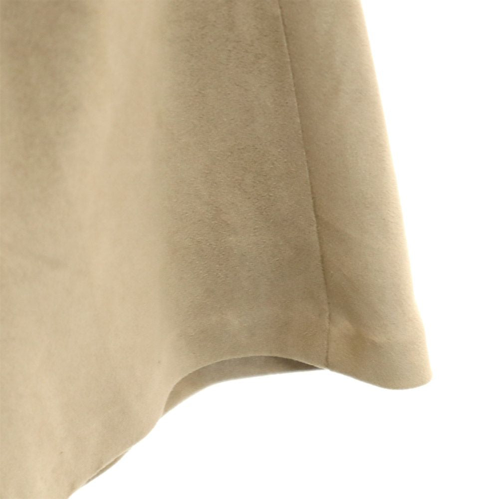 BLUE LABEL CRESTBRIDGE ブルーレーベルクレストブリッジ 三陽商会 ミディ丈 スウェード フレアスカート 38 ベージュ系 レディース