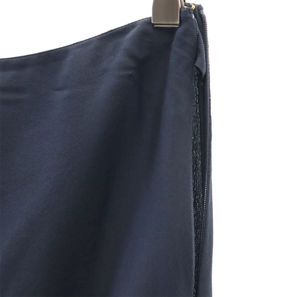 MARNI マルニ イタリア製 ミディ丈 フレアスカート 38 ネイビー レディース