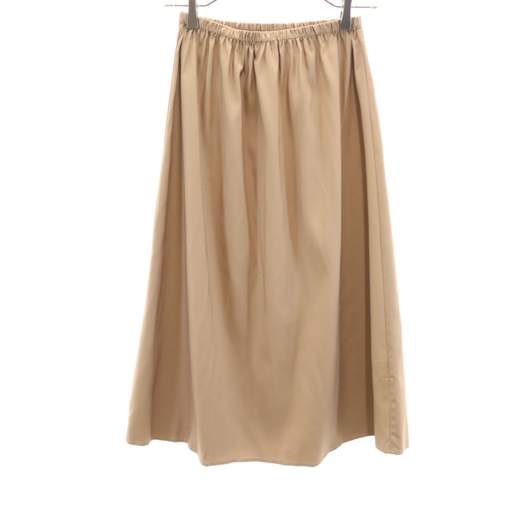 AMERI UNDRESSED アメリ ロング丈 レース 切替 プリーツスカート S エンジ ペチコート付き ウエストゴム レディース