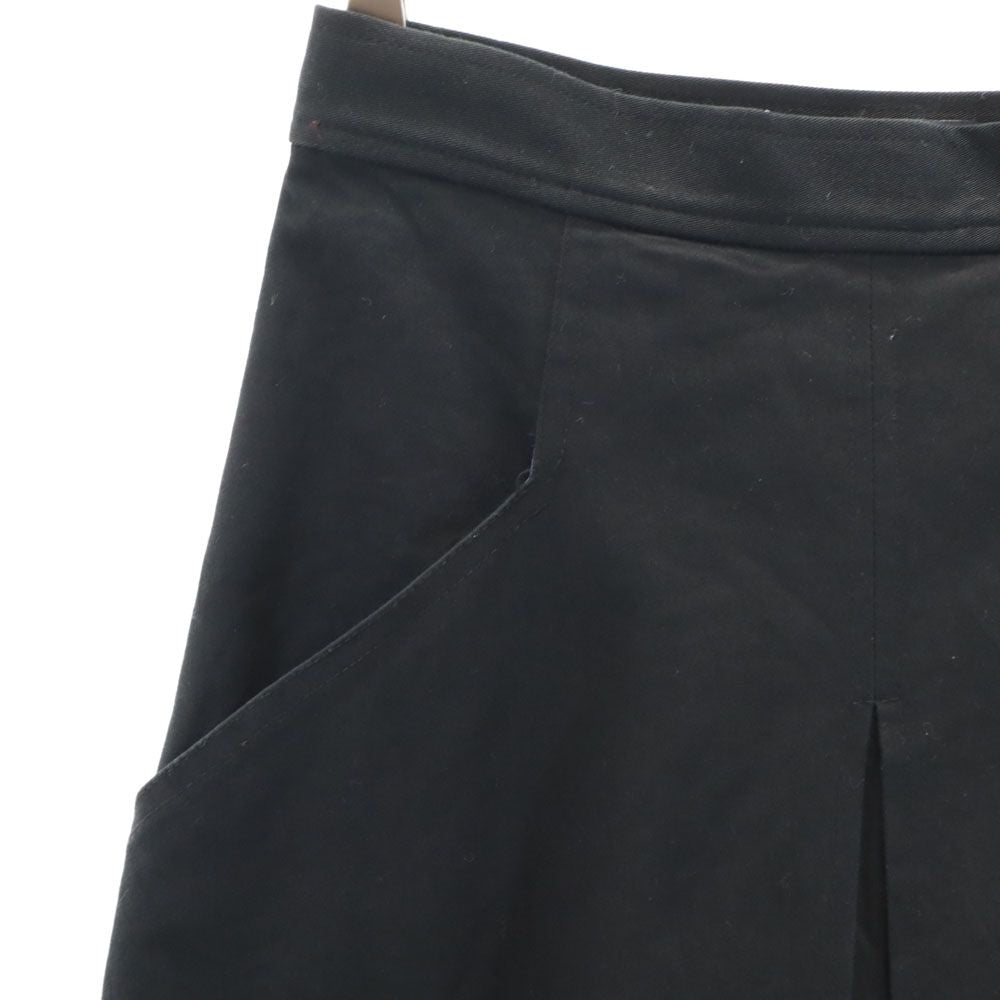 JIL SANDER ジルサンダー イタリア製 ミモレ丈 ストレッチ スカート 32 ブラック NAVY レディース