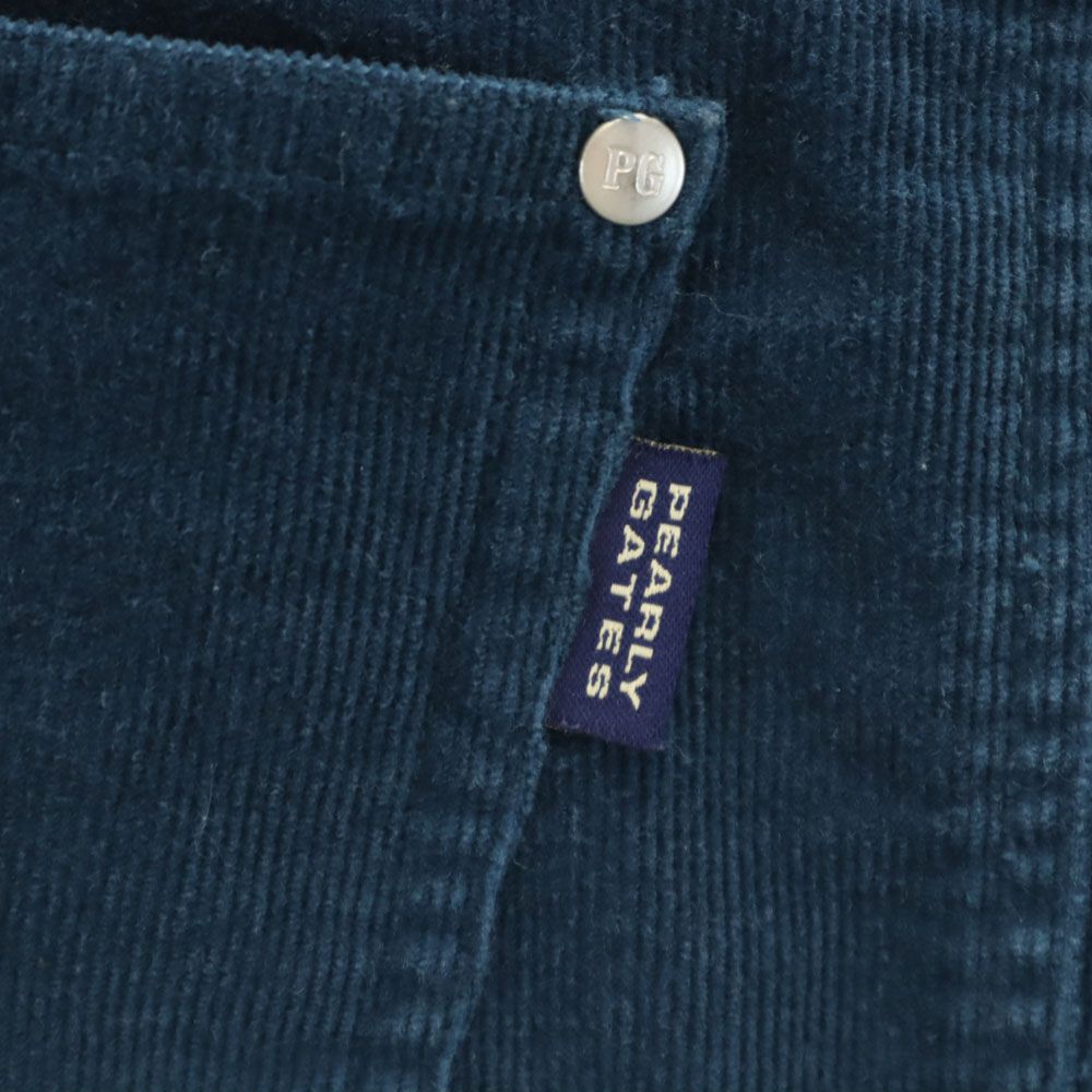 PEARLY GATES パーリーゲイツ ゴルフ コーデュロイ ミニスカート 0 ブルー系 レディース