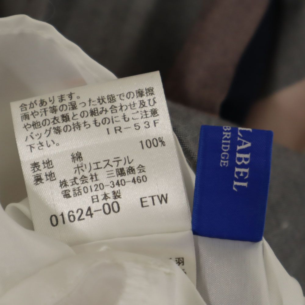 BLUE LABEL CRESTBRIDGE ブルーレーベルクレストブリッジ 日本製 チェック柄 ミニ丈 ギャザースカート 36 ピンク系 レディース