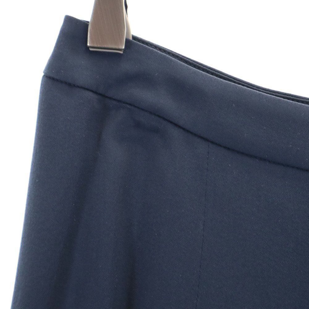 MAX MARA マックスマーラ シルク100％ ミディ丈 フレアスカート 36 ネイビー レディース