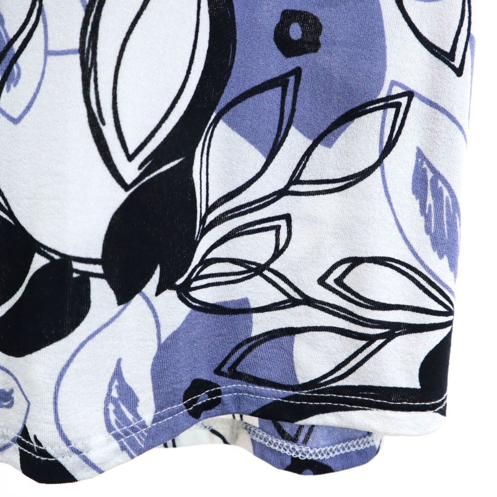 MAX MARA マックスマーラ イタリア製 総柄 ミディ丈 ギャザースカート S ホワイト系 STUDIO ウエストゴム レディース