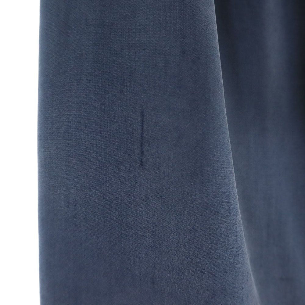 Emporio Armani エンポリオアルマーニ イタリア製 シルク100％ ミディ丈 スカート 42 ネイビー レディース