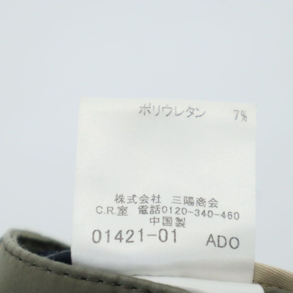 BURBERRY LONDON バーバリーロンドン ストレッチ クロップドパンツ 40 カーキ レディース