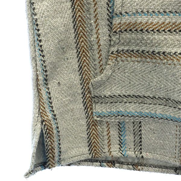 MOLINA モリーナ ボーダー 長袖 メキシカン パーカー グレー系 プルオーバー レディース