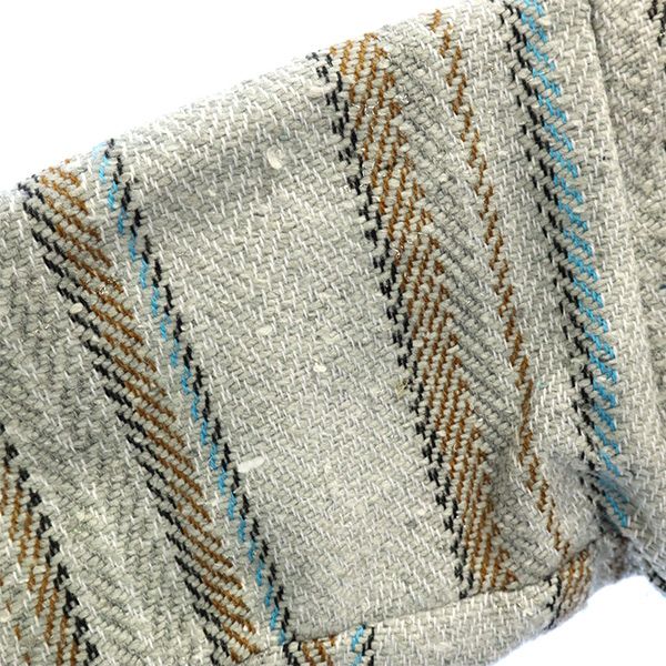 MOLINA モリーナ ボーダー 長袖 メキシカン パーカー グレー系 プルオーバー レディース