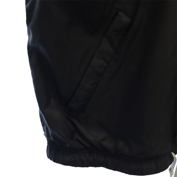 NIKE ナイキ 90s 白タグ ワンポイント刺繍 ナイロン コーチジャケット M ブラック レディース