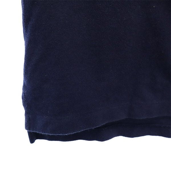 Polo by Ralph Lauren ポロバイラルフローレン ワンポイント刺繍 長袖 ポロシャツ 7 ネイビー 鹿の子地 キッズ