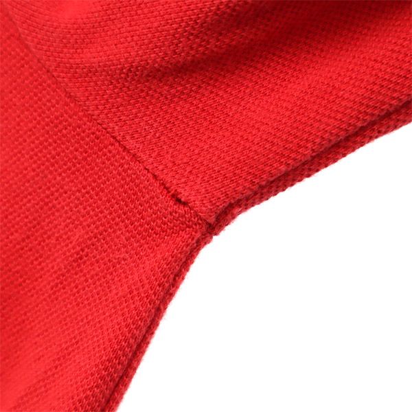 POLO RALPH LAUREN ポロラルフローレン ポロベアー刺繍 長袖 ポロシャツ M レッド 鹿の子地 メンズ