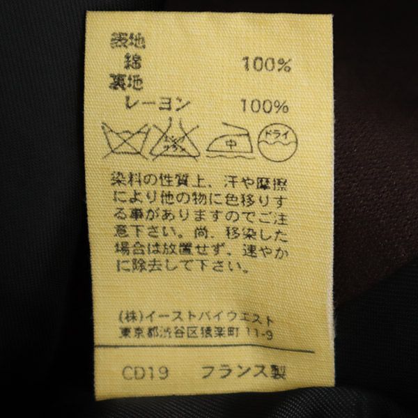 A.P.C. アーペーセー フランス製 テーラードジャケット 36 ブラウン レディース