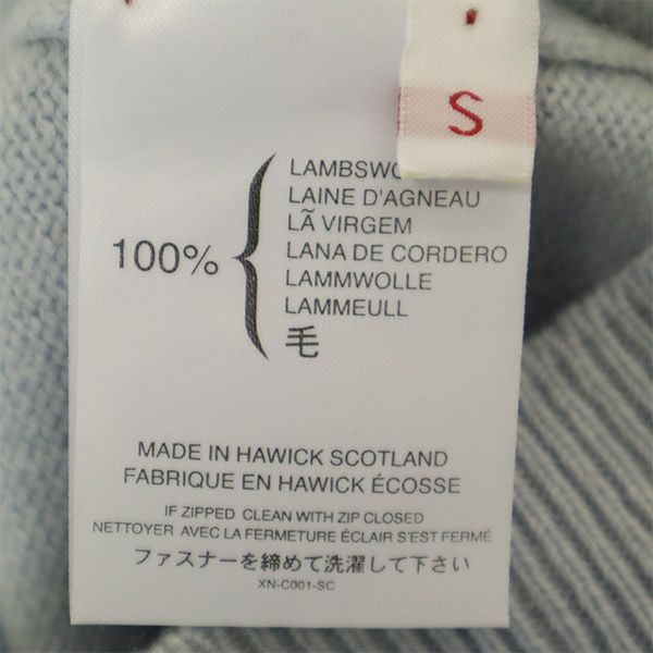 Pringle of Scotland プリングル オブ スコットランド ウール アーガイル柄 ニットジャケット S ブルー系 レディース