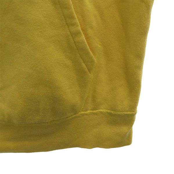 HYSTERIC ヒステリック プリント 長袖 スウェットパーカー FREE イエロー プルオーバー 裏起毛 レディース