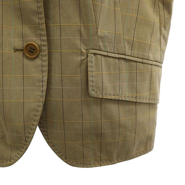 Paul Smith BLACK ポールスミスブラック チェック柄 テーラードジャケット 40 ベージュ系 レディース