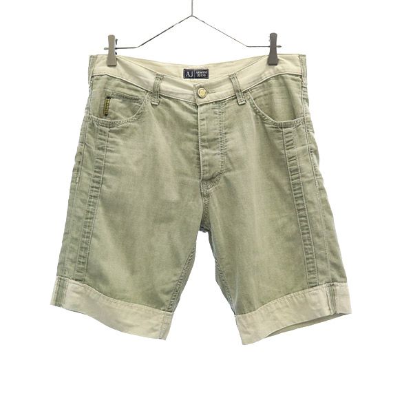 ARMANI JEANS アルマーニジーンズ デニムショートパンツ W30 ブルー ボタンフライ メンズ