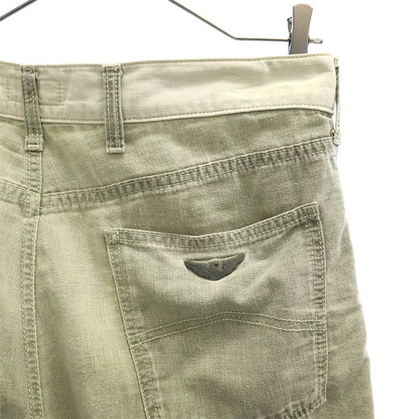 ARMANI JEANS アルマーニジーンズ デニムショートパンツ W30 ブルー ボタンフライ メンズ