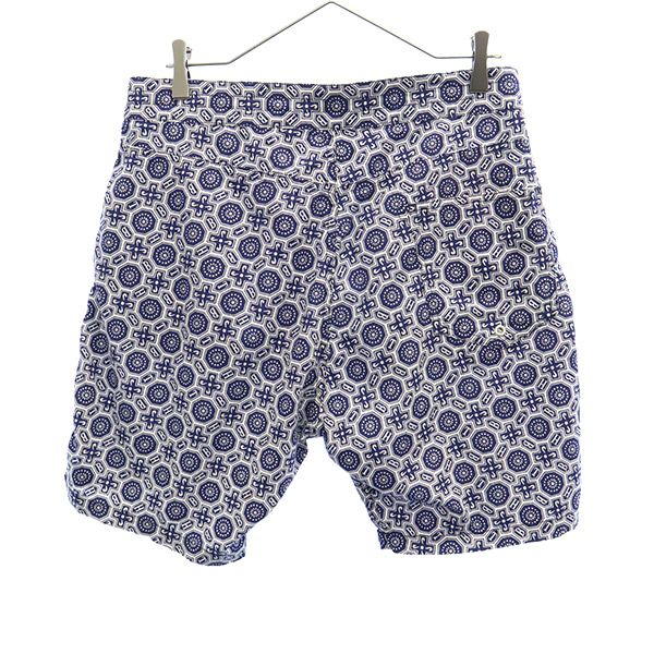 BEDWIN & THE HEARTBREAKERS ベドウィンアンドザハートブレイカーズ 日本製 総柄 ショートパンツ 2 ネイビー系 サーフパンツ メンズ