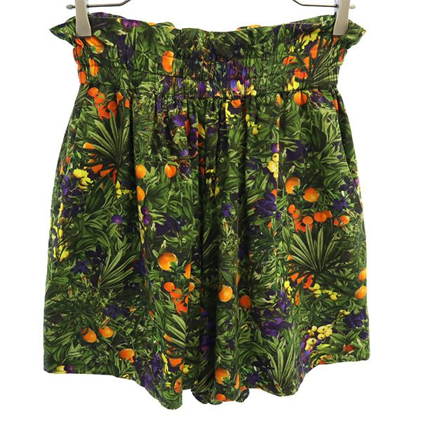 WHITE MOUNTAINEERING ホワイトマウンテニアリング 17ss 日本製 ボタニカル柄 ショートパンツ XS グリーン系 キュロット レディース